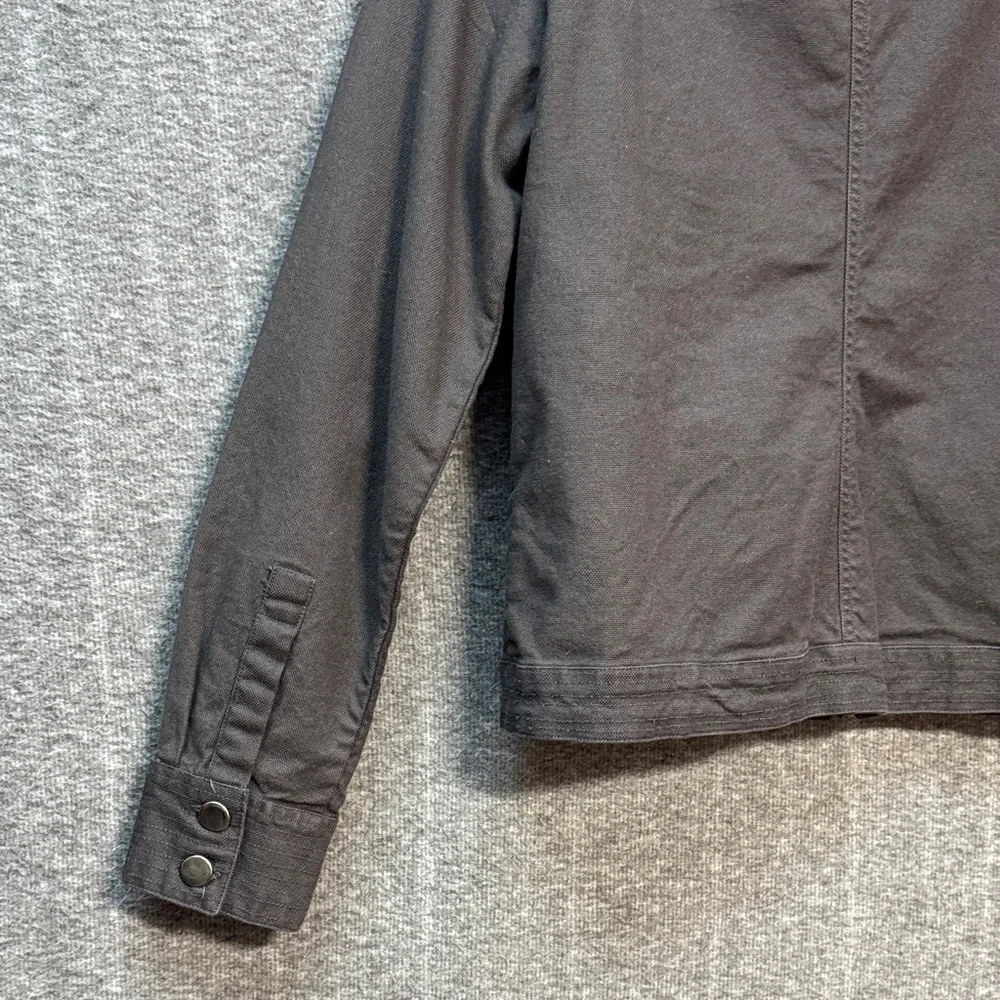 Chic Grey Zip Utility Jacket - Picture 8 of 11